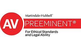Martindale- Hubbell | AV Preeminent | For Ethical Standards and Legal Ability
